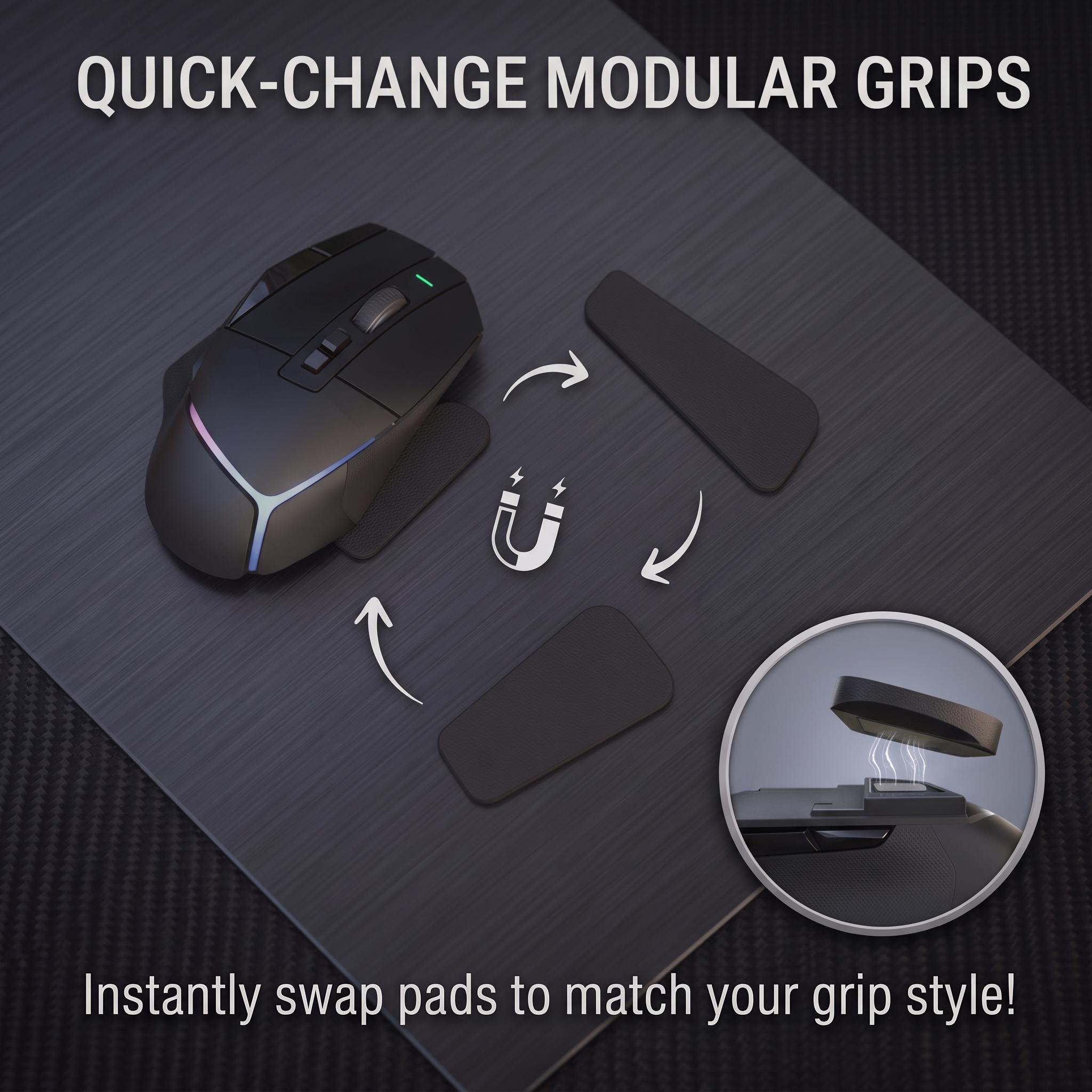 The Reaper Mods universal dock with swappable grips